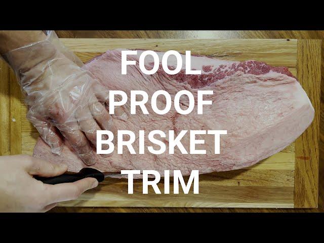 FOOLPROOF BRISKET TRIM - Easiest method to follow