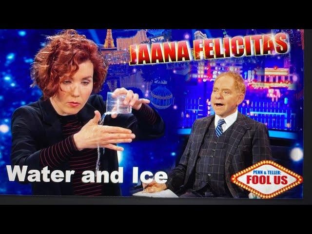 Jaana Felicitas on Penn and Teller's Fool us Season 9 - COLD AS ICE!