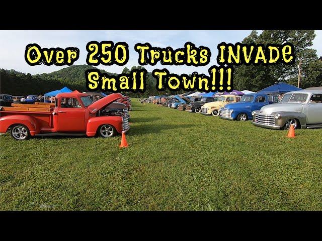 Over 250 Old GM Trucks INVADE Small Town!!! Smoky Mtn Nationals ‘24 Pt2