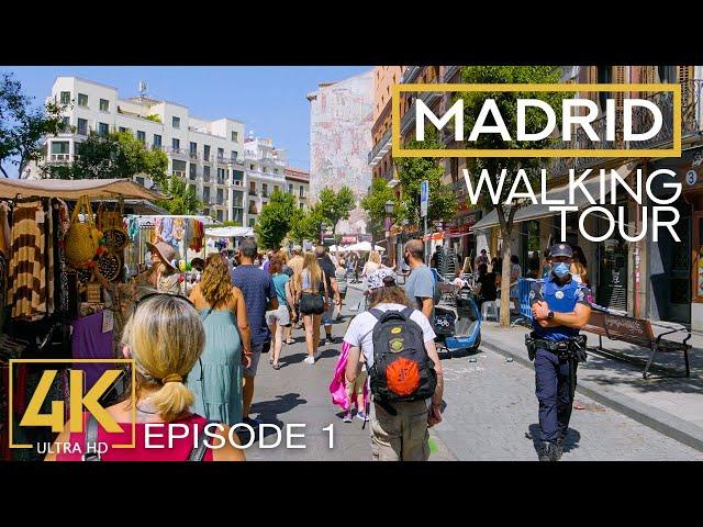 MADRID, Spain - 4K City Walking Tour - Episode #1 - Exploring European Cities