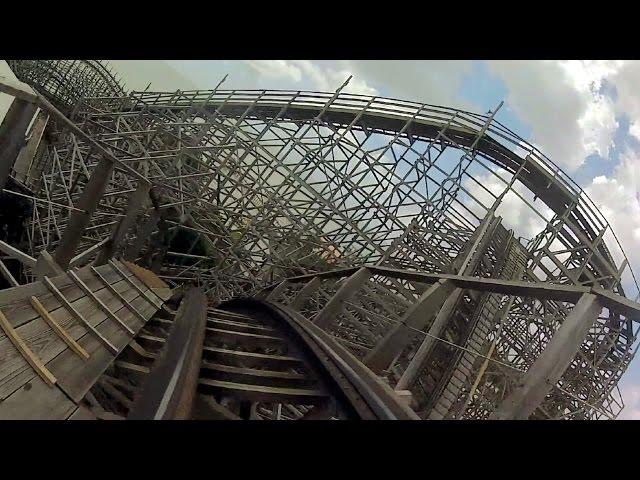 Boardwalk Bullet front seat on-ride HD POV Kemah Boardwalk