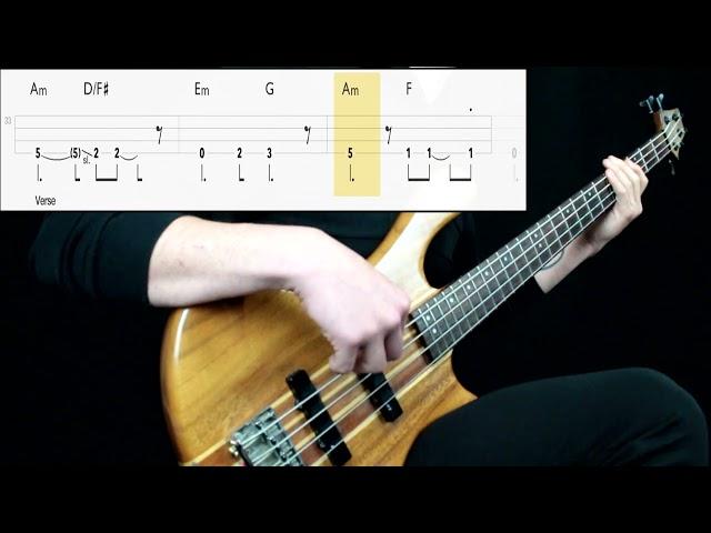 Radiohead - Karma Police (Bass Cover) (Play Along Tabs In Video)