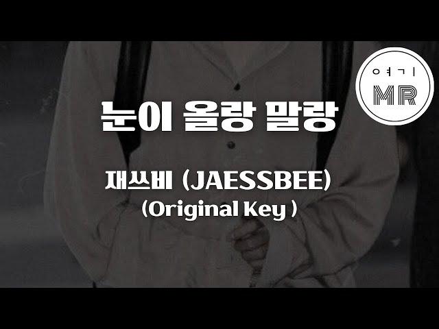 눈이 올랑 말랑 - 재쓰비 (JAESSBEE) (원키F) 여기MR / Karaoke / Music / 노래방