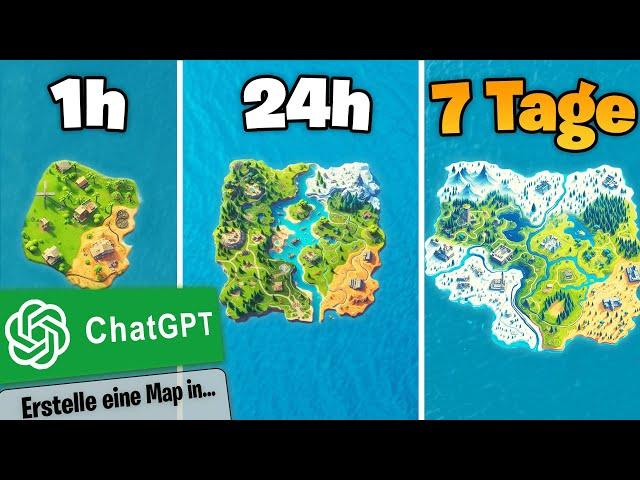 ChatGPT erstellt eine BATTLE ROYALE MAP in 1h, 24h und 7 Tagen!