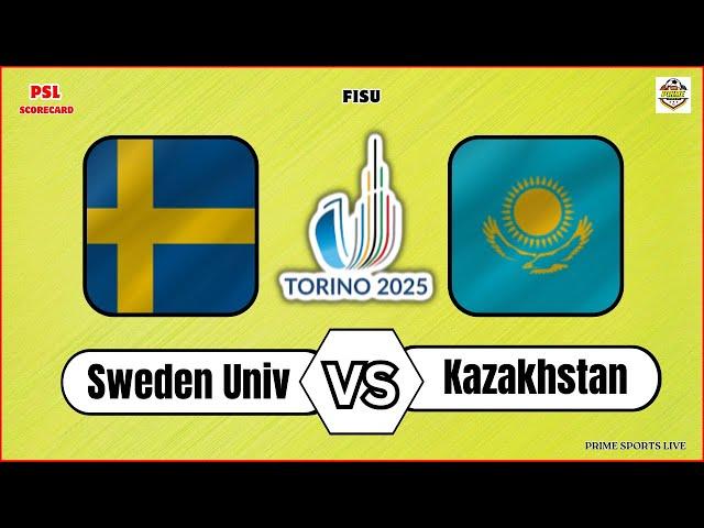 Sweden vs Kazakhstan | IIHF Universiade 2025 | FISU Ice Hockey Live Score Updates today