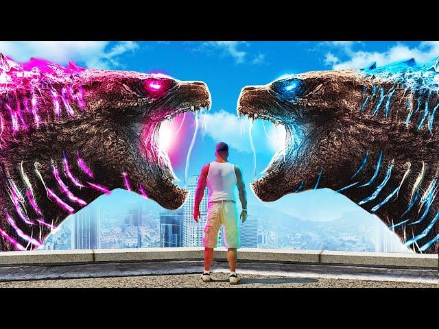 NEW EMPIRE GODZILLA vs 2021 GODZILLA  (GTA 5 Mods)