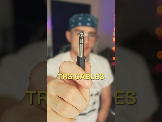 TRS vs TS cables #musicproducer #cables #musicgear #producertips #musician #bedroomproducer