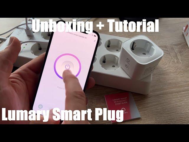 Lumary Smart Plug, 16A Wi-Fi Outlet, Wireless Smart Socket, Works with Alexa Unboxing & instructions