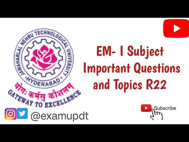 Electrical Machines - I (EM-I) R22 | Important Topics | Important Questions 2024