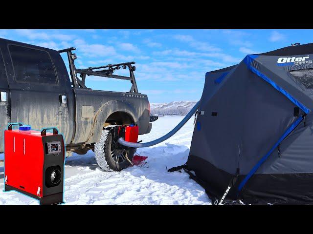 Diesel HEATER Ice Fishing / Camping HOT Tent Setup ZHIBANG