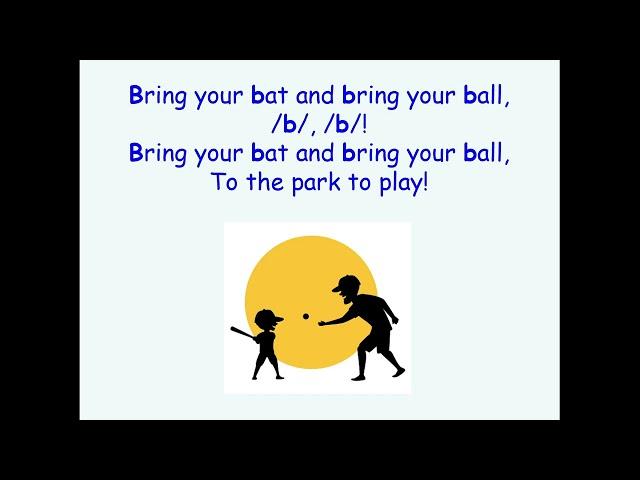 Jolly Phonics /b/ - Sound, Song, Vocabulary and Blending