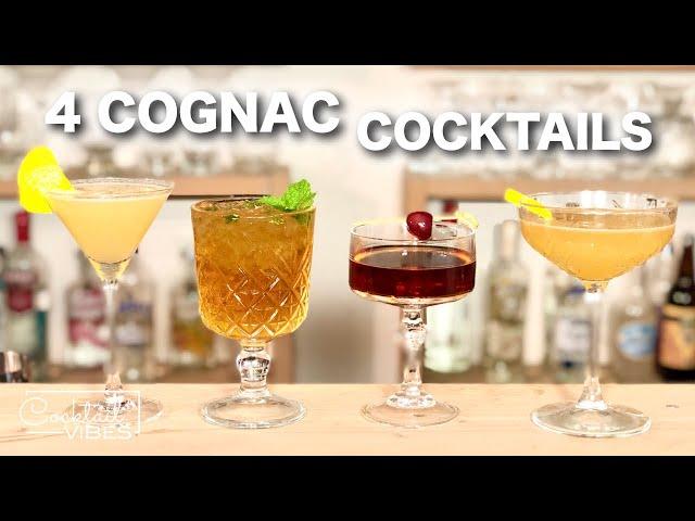 4 COGNAC Cocktails | Cocktail Recipes