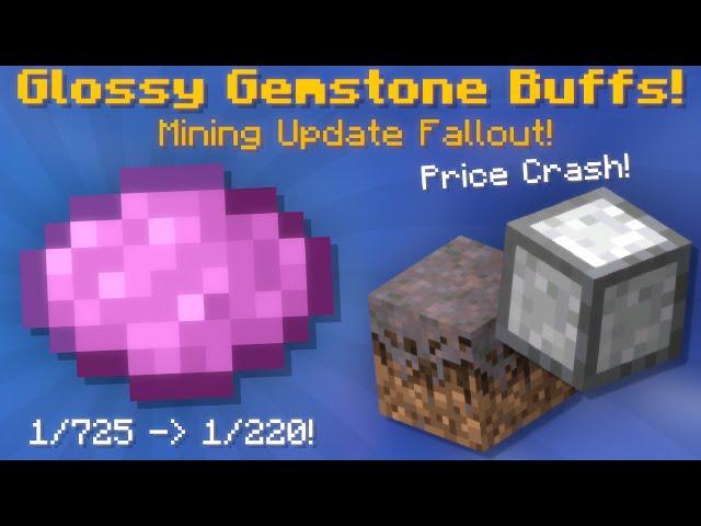 Glossy Gemstone Buffs! Major Price Drops! Insane Gemstone Powder Setup! (Hypixel Skyblock News!)