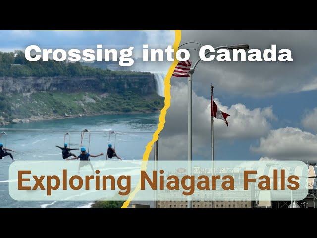 Crossing the Rainbow International Bridge into Ontario, Canada - Visiting Niagara Falls