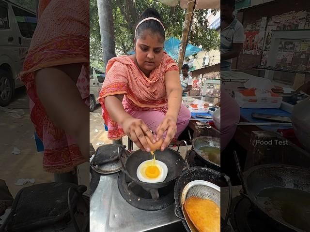 Hardworking Women Selling Street Food Egg Chitoi Pitha #shorts