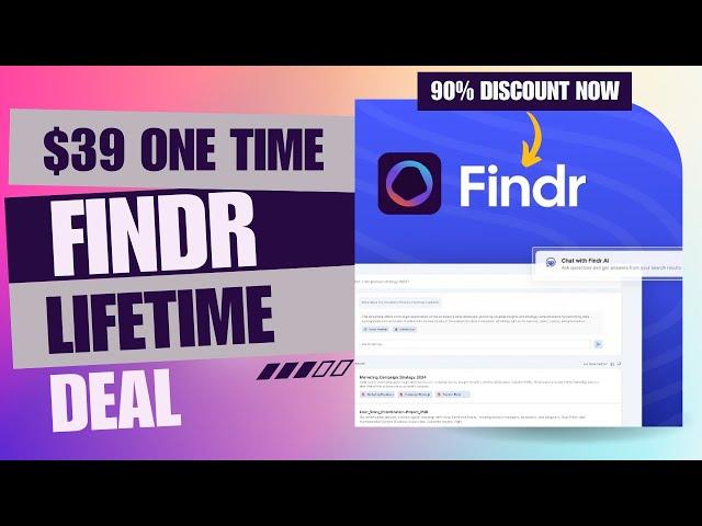 Findr Lifetime Deal |  The Secret to Effortless Document Retrieval  | $39 Lifetime Deal | 90% Now