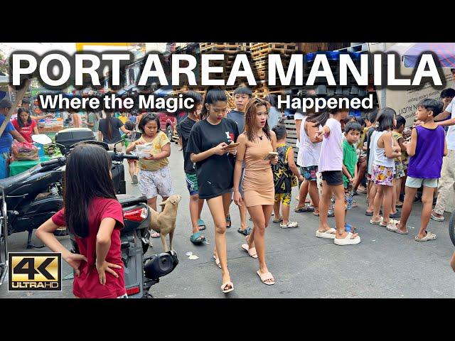 Walking the Talk in an Unseen Port Area Manila Philippines Barrio [4K]