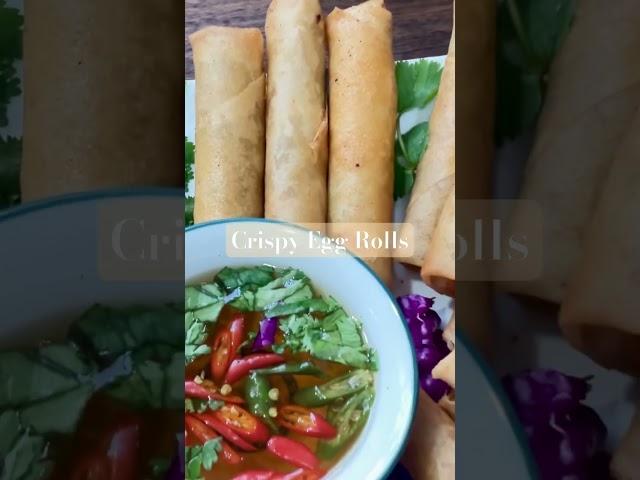 Very crunchy and delicious, #eggrolls, #asianfood, #easyrecipe, #khmerfood, #friedfood, #viralfoods