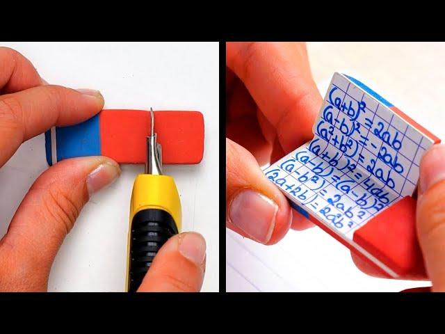 43 AWESOME SCHOOL HACKS YOU WISH YOU KNEW BEFORE