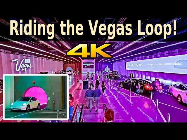 Elon Musk's Tesla Tunnel in LAS VEGAS! 4k Video!