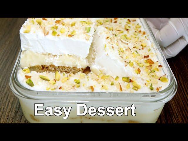 Dessert with 1/2 Liter Milk | Easy Dessert Recipe