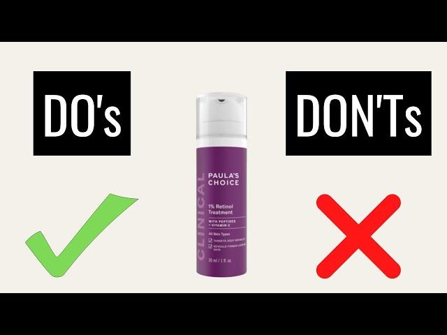 How To Use Paula's Choice 1% Retinol