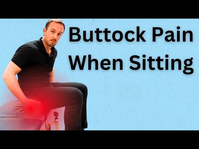 Stop Buttock Pain When Sitting With This Simple Home Exercise