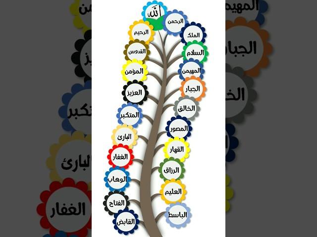 أسهل طريقة لحفظ أسماء الله الحسنى الجزء 1 | صدقة جارية