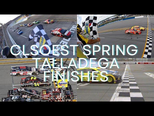 The TOP 10 GREATEST FINISHES in the Spring TALLADEGA Race