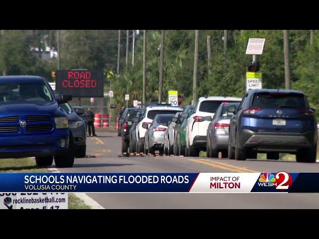 Traffic changes in DeLand Middle School due to flooding is a headache for some