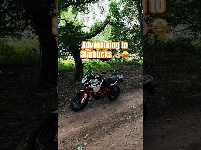 Can you find a Starbucks in the woods?  #ktm1190adventure #greenlanes #adventurebike #ktm #biker