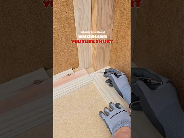 "Perfect Corner Joints Every Time  Carpenter’s Secret Trick Revealed!" #shorts #howto #woodworking