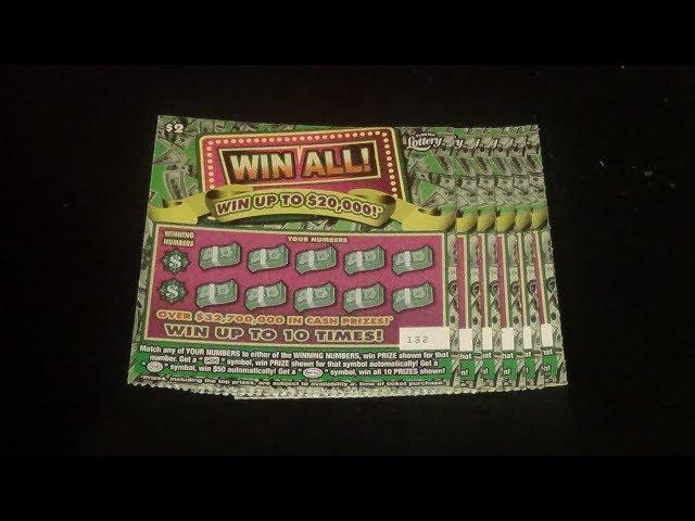 Scratchers On Other Days 250: SIX $2 WIN ALL FL Lottery Scratch Tickets