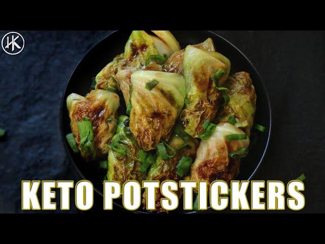 5 Ingredient Keto Potstickers (EASY KETO DUMPLINGS) - ONLY 1 NET CARB PER DUMPLING!!!