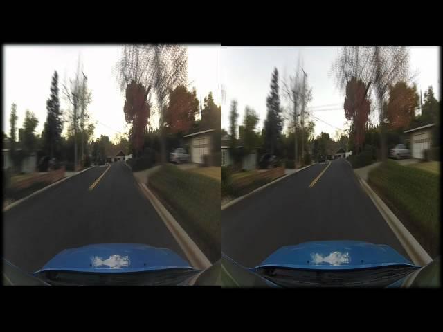 Driving Through Los Gatos in 3D (GoPro HD Hero 2)