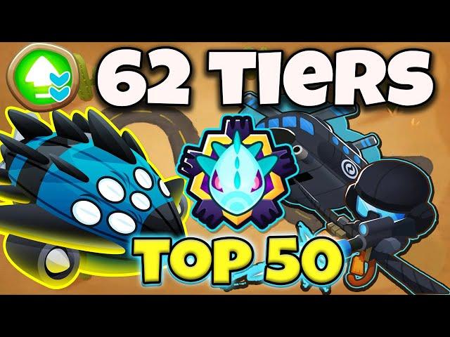 Top 50 Elite Ranked Vortex in 62 Tiers | End of the Road (BTD6 Boss Tutorial)