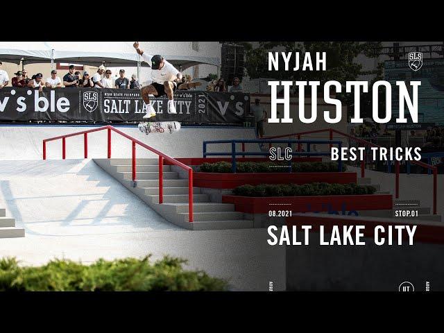 Nyjah Huston SLS Salt Lake City | Best Tricks