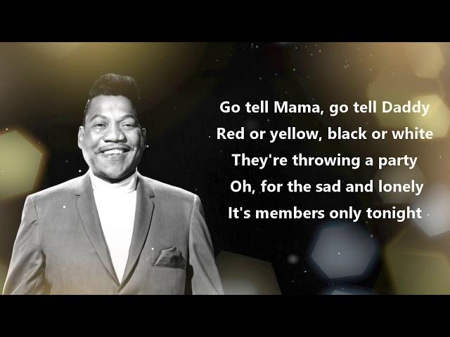 Bobby Blue Bland - Members Only (Official Lyrics Video)