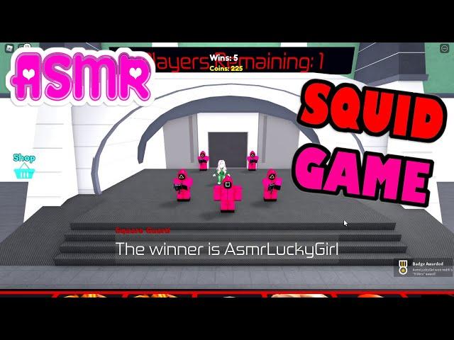 ASMR Roblox  SQUID GAME I WON Relaxing Keyboard Sounds + Gum Chewing Whispering 