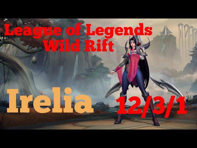 League of Legends Wild Rift - First Game - Irelia vs Darius