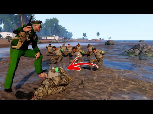 Brutal Torture! The Russian general to 18 Ukrainian troops, was stopped by snipers - ARMA 3