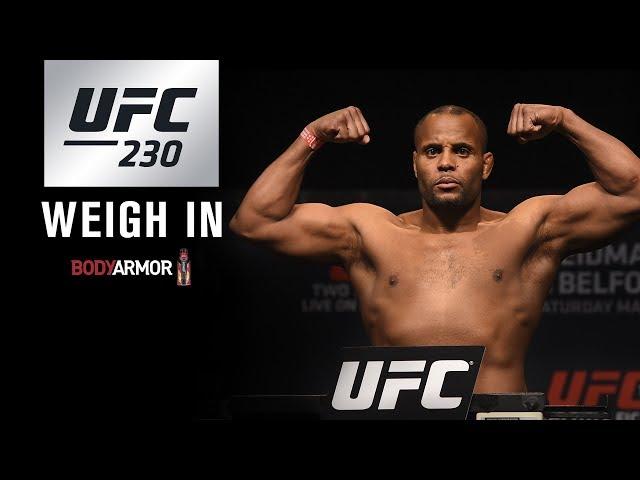 UFC 230: Weigh-in