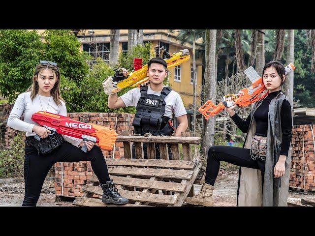 Nerf Guns War : S.W.A.T Seal Team Nerf Guns Battle Big Boss Black Hat Death Party