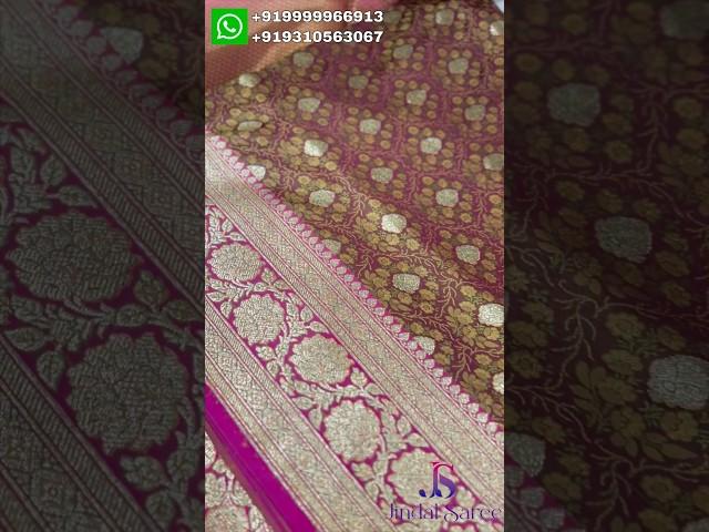 Designer Pure Banarasi Saree, Jamawar Work in Wholesale Rate #banarasisaree #puresaree #banarasisilk