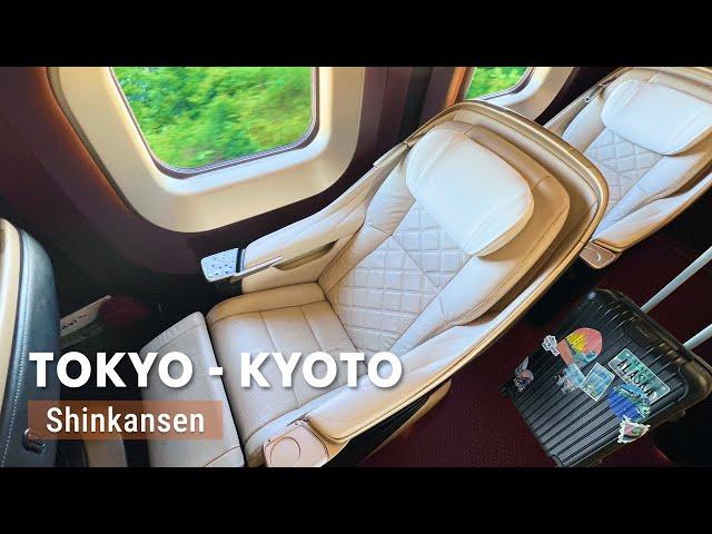 Riding Japan's First Class Bullet Train from Tokyo to Kyoto | SHINKANSEN Kagayaki  