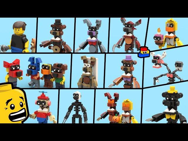 FNAF 4: How to make LEGO minifigures of every character (Five Nights at Freddy's 4)