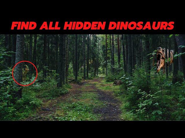 Find the hidden dinosaur | Find the hidden animals