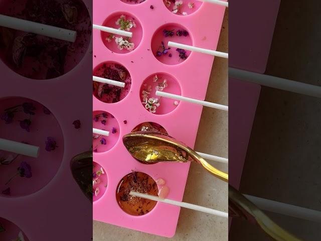 Homemade Lollipops - No corn syrup Recipe: https://sugarandcharm.com/homemade-lollipops
