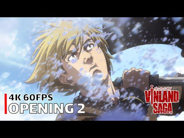 Vinland Saga - Opening 2 【Dark Crow】 4K 60FPS Creditless | CC