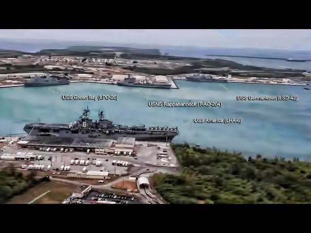 Aerial View Of U.S. Naval Base Guam (MAR 2020)